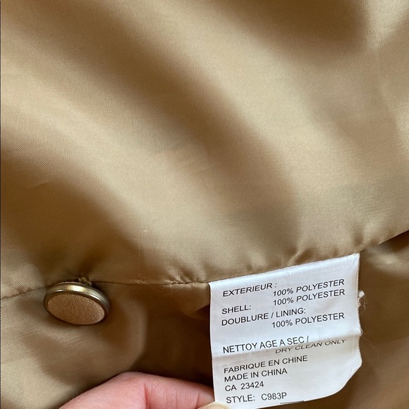 Pendleton Tan Trench Coat for Women SZ 9/10 - Picture 16 of 16